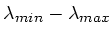 $ \lambda_{min}-\lambda_{max}$