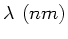 $ \lambda (nm)$